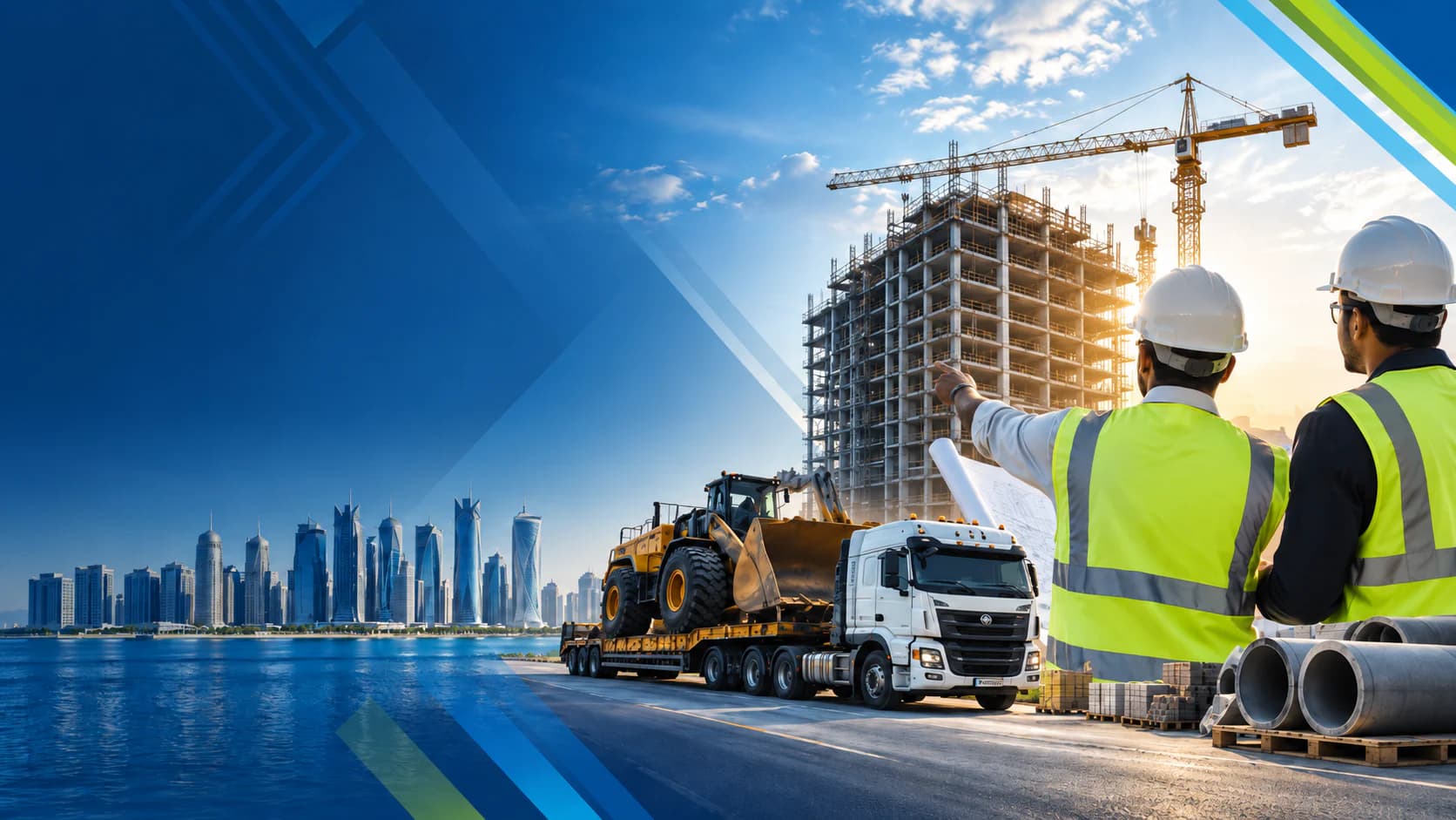 Civil and structural steel construction works in Qatar